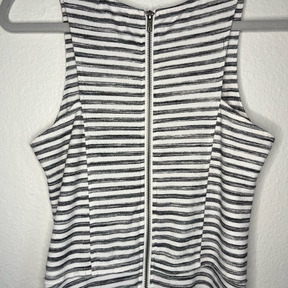 Thyme & Honey Black & White Striped Fit & Flare Tank Dress – Size S - Picture 3 of 4
